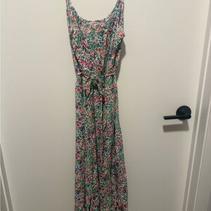 J. Crew Multicolor Floral Maxi Dress